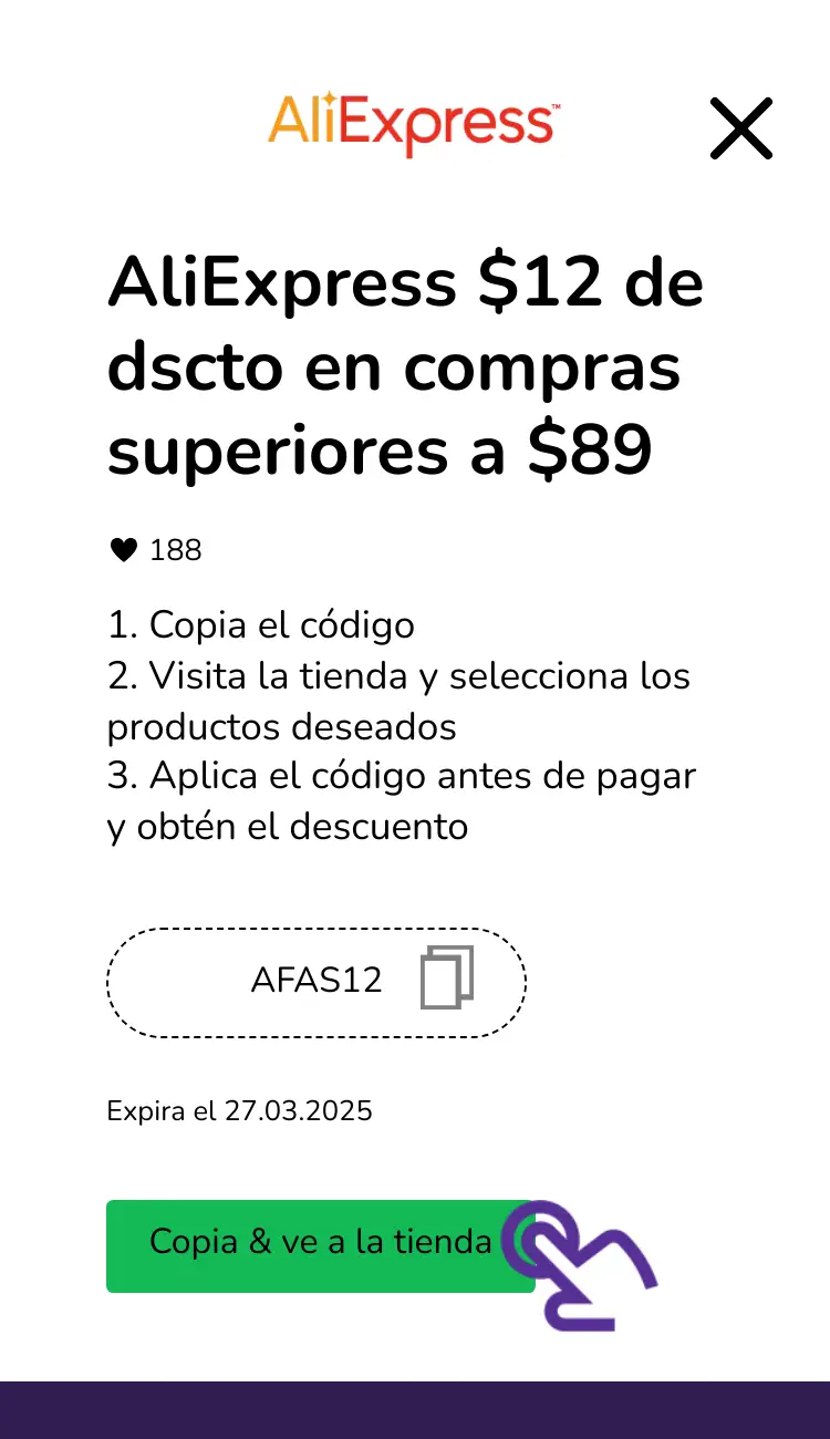 clic en el cupón