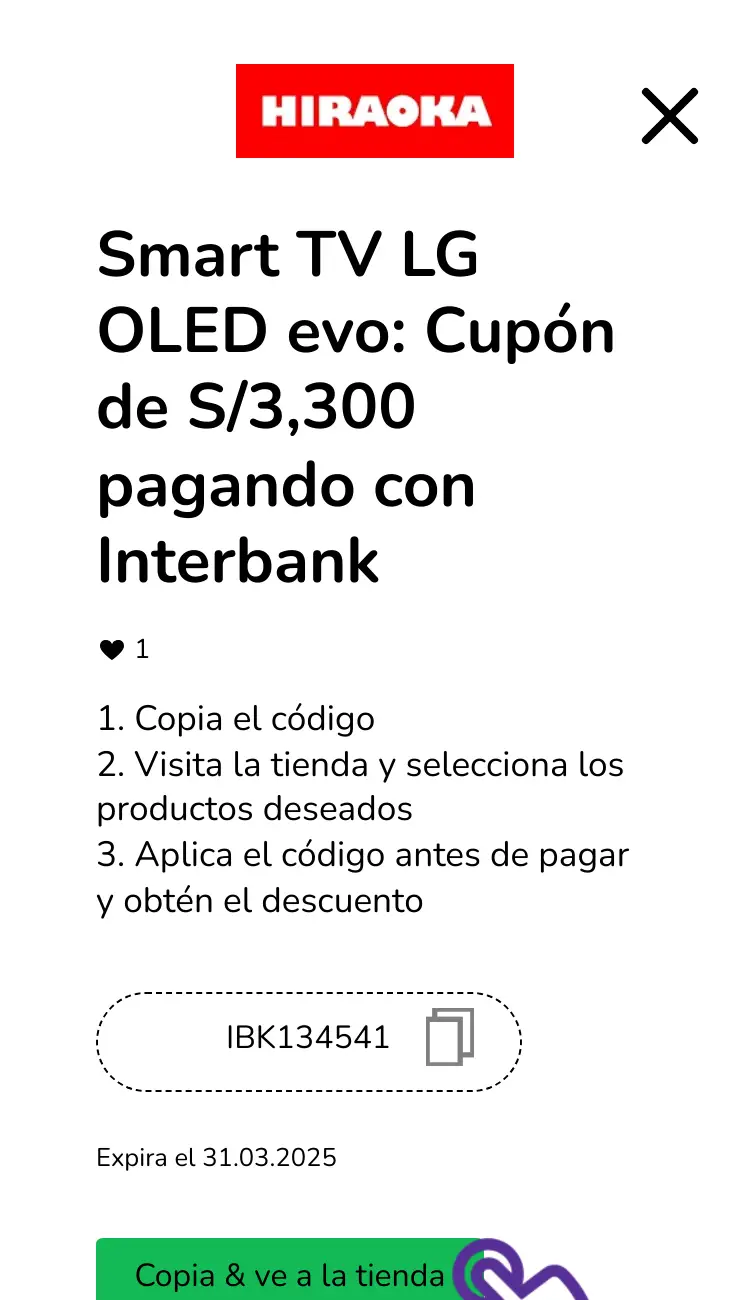 clic en el cupón