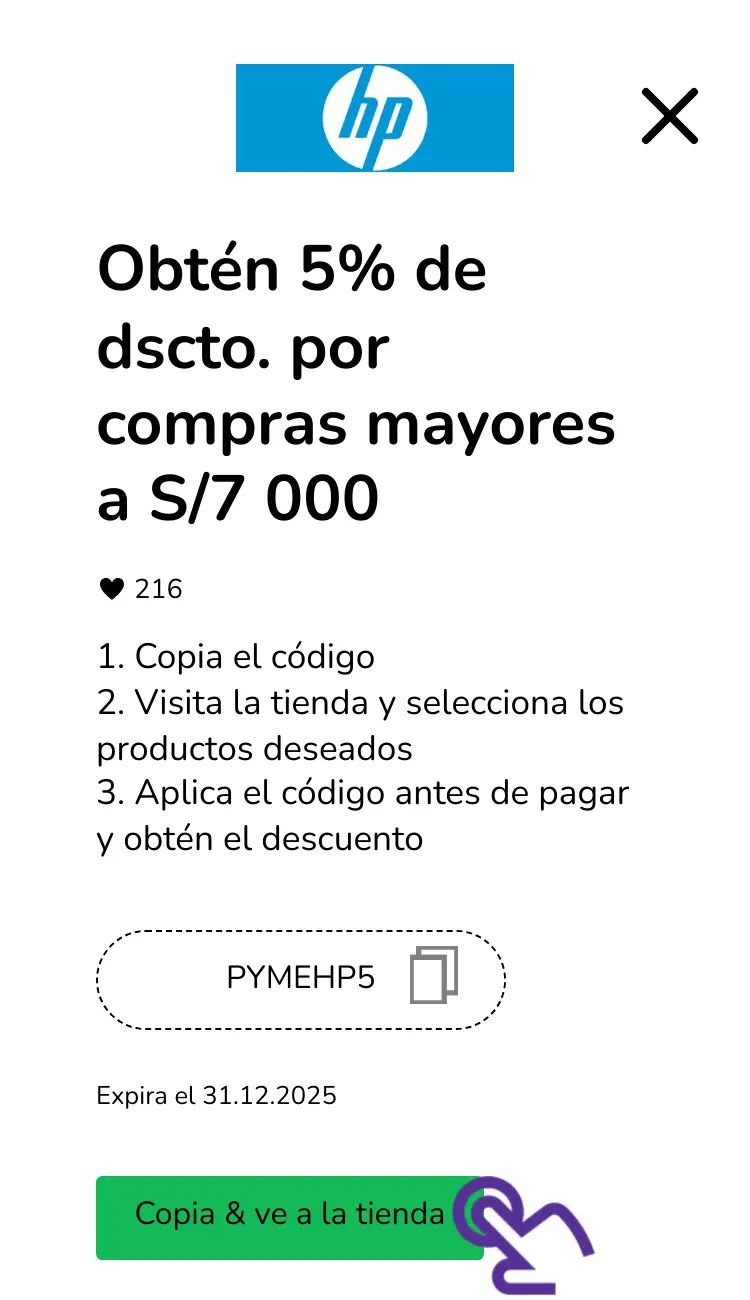 clic en el cupón