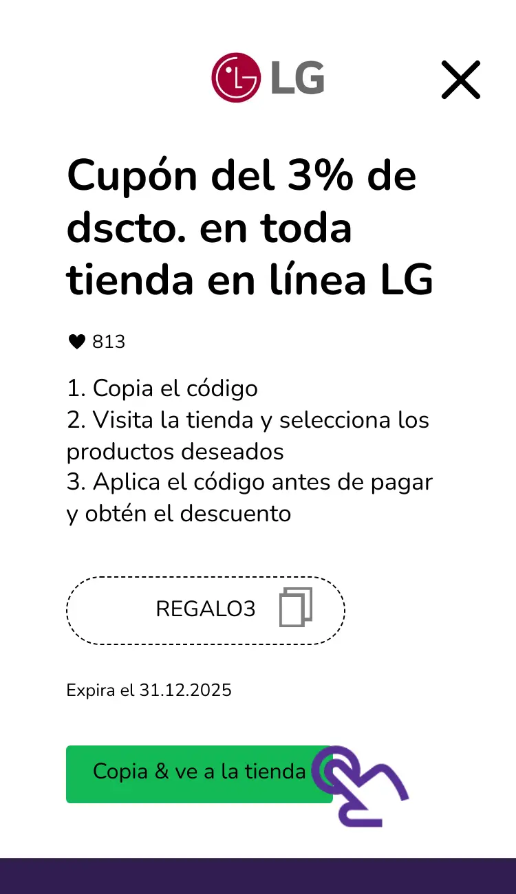 clic en el cupón