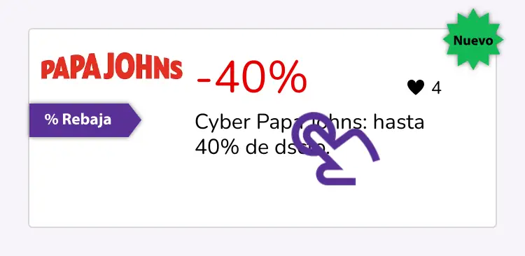 clic en el descuento