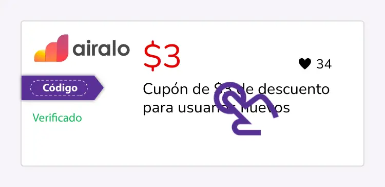 selección de cupón
