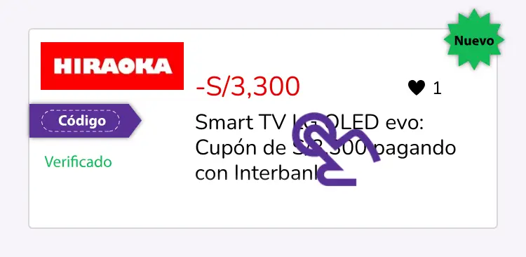 selección de cupón