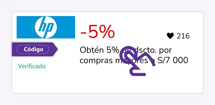 selección de cupón