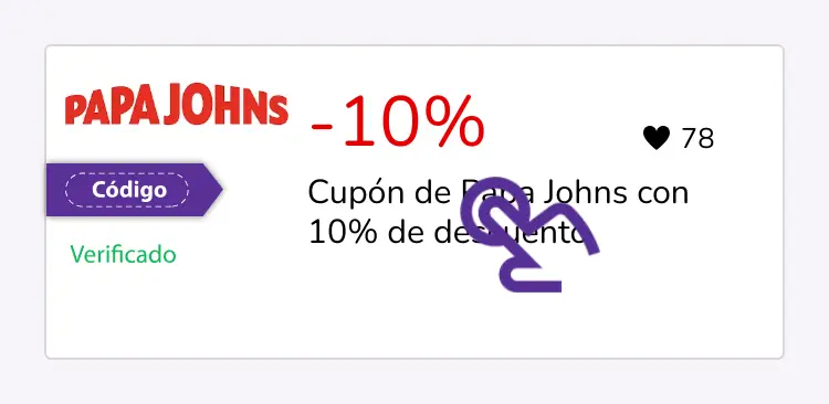 selección de cupón