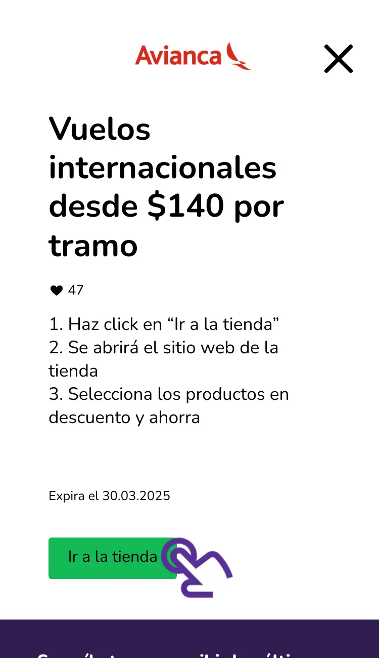 visitar la tienda con descuentos