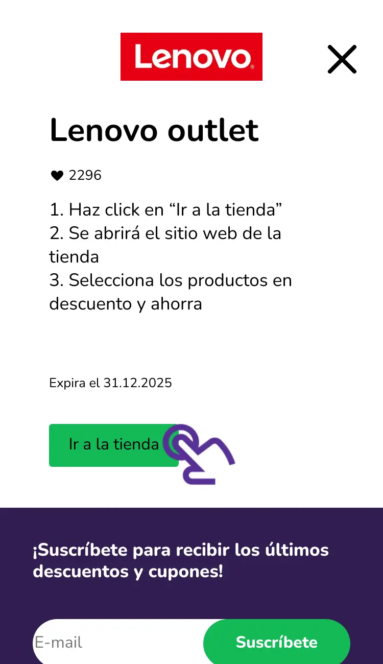 visitar la tienda con descuentos